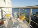 Appartements At the sea - 5 M from the beach : A1(2+3), A2(2+2), A3(8+2), A4(2+2), A5(2+2), A6(4+1) Klek - Riviera de Dubrovnik  - Appartement - A6(4+1): terrasse