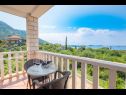 Appartements et chambres Villa Bouganvillea - sea view & garden: A1 Deluxe (2+1), A2 Superior (2+1), A3 Comfort (2+1), A4 Premium (2+1), R1 Deluxe (2), R2 Comfort (2) Mlini - Riviera de Dubrovnik  - Appartement - A2 Superior (2+1): vue de la terrasse
