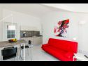 Appartements et chambres Villa Bouganvillea - sea view & garden: A1 Deluxe (2+1), A2 Superior (2+1), A3 Comfort (2+1), A4 Premium (2+1), R1 Deluxe (2), R2 Comfort (2) Mlini - Riviera de Dubrovnik  - Appartement - A4 Premium (2+1): cuisine salle à manger