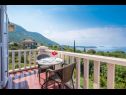 Appartements et chambres Villa Bouganvillea - sea view & garden: A1 Deluxe (2+1), A2 Superior (2+1), A3 Comfort (2+1), A4 Premium (2+1), R1 Deluxe (2), R2 Comfort (2) Mlini - Riviera de Dubrovnik  - Appartement - A4 Premium (2+1): terrasse