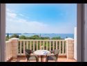 Appartements et chambres Villa Bouganvillea - sea view & garden: A1 Deluxe (2+1), A2 Superior (2+1), A3 Comfort (2+1), A4 Premium (2+1), R1 Deluxe (2), R2 Comfort (2) Mlini - Riviera de Dubrovnik  - Chambre - R1 Deluxe (2): terrasse