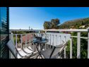 Appartements Silverija - garden and parking: SA1(2+1), SA2(2), SA3(2), SA4(2) Trsteno - Riviera de Dubrovnik  - Studio appartement - SA4(2): balcon