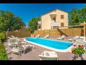 Appartements Marinko - with pool : A1(4+1) , A2(4+1), A Kuca(4+1) Barban - Istrie  - maison