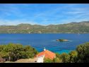 Maisons de vacances Marija- great location and view H(6) Baie Tri zala (Zrnovo) - Île de Korcula  - Croatie  - vue