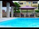 Maisons de vacances Berna - pool house: H(6+1) Malinska - Île de Krk  - Croatie  - piscine
