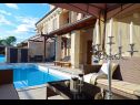 Maisons de vacances Berna - pool house: H(6+1) Malinska - Île de Krk  - Croatie  - H(6+1): terrasse