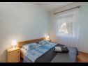 Appartements Zdrave - 500 m from sea: A1 prizemlje(4+2), A2 kat(4+2) Pinezici - Île de Krk  - Appartement - A1 prizemlje(4+2): chambre &agrave; coucher