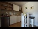 Appartements Insula Insule - rustic & peaceful: SA1(2+1), SA2(2+1) Skrbcici - Île de Krk  - Studio appartement - SA1(2+1): cuisine salle à manger