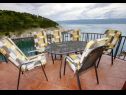 Maisons de vacances Bernardica - on cliffs above sea: H(6+2) Vrbnik - Île de Krk  - Croatie  - H(6+2): terrasse