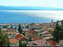 Appartements Suzi - beautiful view and cosy: A1 crvena kuhinja(2+2), A2(2+2) Baska Voda - Riviera de Makarska  - Appartement - A1 crvena kuhinja(2+2): vue de la terrasse