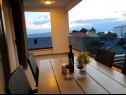 Appartements Villa Esse - heated pool & seaview: A1(2+2), A2(4+2), A3(2+2), A4(4+2), A5(2+2) Baska Voda - Riviera de Makarska  - Appartement - A4(4+2): vue de la terrasse