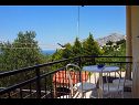 Appartements Miljko - 80 m from beach: A1(6), SA2(2), A10(4+1), A11(2+2) Brela - Riviera de Makarska  - terrasse