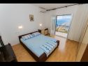 Appartements Miljko - 80 m from beach: A1(6), SA2(2), A10(4+1), A11(2+2) Brela - Riviera de Makarska  - Appartement - A10(4+1): chambre &agrave; coucher