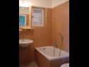 Appartements Secret garden - seaview: A1(4), A2(2) Brela - Riviera de Makarska  - Appartement - A2(2): salle de bain W-C