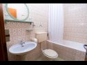 Appartements et chambres Hope - 30m to the sea & seaview: R1(3), R3(3), A2(3), A4(4) Brela - Riviera de Makarska  - Chambre - R3(3): salle de bain W-C