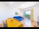 Appartements Horizont - 150 m from pebble beach: A1-Filip(4+2), A2-Mario(4+2) Brist - Riviera de Makarska  - Appartement - A1-Filip(4+2): salle &agrave; manger