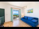 Appartements Horizont - 150 m from pebble beach: A1-Filip(4+2), A2-Mario(4+2) Brist - Riviera de Makarska  - Appartement - A2-Mario(4+2): séjour