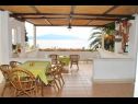 Appartements Sea View - cosy & comfortable: A2 Zaborke(4), A4 Somina(2+2) Brist - Riviera de Makarska  - terrasse couverte