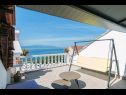 Appartements Jure - terrace with amazing sea view: A1 Leona (6+2), A2 Ivano (6+2) Brist - Riviera de Makarska  - maison