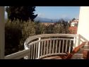 Appartements Biljana - 150m from beach: A1(2+1), A2(2+2), A3(5), A4(2+2) Gradac - Riviera de Makarska  - Appartement - A2(2+2): vue du balcon
