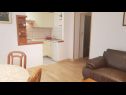 Appartements Mila - 2 bedrooms and free parking: A4(4), A5(5) Makarska - Riviera de Makarska  - Appartement - A5(5): cuisine salle à manger
