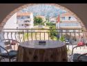 Appartements Ruza - sea view: A1(4), A2(4), A4(3+2), SA5(2), SA6(2+1), SA7(2), A8(2+2) Makarska - Riviera de Makarska  - Studio appartement - SA5(2): terrasse