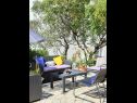 Appartements Viki - seaview & garden terrace: A1(6) Makarska - Riviera de Makarska  - Appartement - A1(6): terrasse de jardin