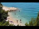 Appartements Marin - 20m to the beach: A1(5) Podgora - Riviera de Makarska  - plage