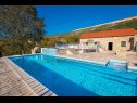Maisons de vacances Stipe - with pool : H(6+1) Rascane - Riviera de Makarska  - Croatie  - H(6+1): piscine