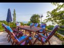 Maisons de vacances Tonci - comfortable & surrounded by nature: H(8+2) Tucepi - Riviera de Makarska  - Croatie  - terrasse