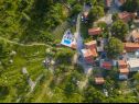 Maisons de vacances Tonci - comfortable & surrounded by nature: H(8+2) Tucepi - Riviera de Makarska  - Croatie  - végétation (maison et environs)