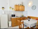 Appartements Mira - 10 m from beach: SA3(2), SA4(2), A5(2+2) Zaostrog - Riviera de Makarska  - Studio appartement - SA4(2): cuisine salle à manger