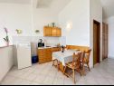 Appartements Tomo - 10 m from beach: A1(2+2), SA2(2) Zaostrog - Riviera de Makarska  - Studio appartement - SA2(2): cuisine salle à manger