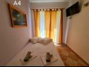 Appartements Mir - free parking: SA2(2), SA3(2), A4(2+2), A5(6+1) Zivogosce - Riviera de Makarska  - Appartement - A4(2+2): chambre &agrave; coucher