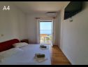 Appartements Mir - free parking: SA2(2), SA3(2), A4(2+2), A5(6+1) Zivogosce - Riviera de Makarska  - Appartement - A4(2+2): chambre &agrave; coucher