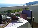 Appartements Boro - sea view SA1(3), SA2(3), SA3(3) Dugi Rat - Riviera de Omis  - Studio appartement - SA1(3): terrasse