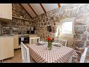 Maisons de vacances Gor - free WiFi H(2+1) Gata - Riviera de Omis  - Croatie  - H(2+1): cuisine salle à manger