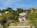 Appartements Mari - 40 m from sea: A1(4), A2(2+2), SA3(2) Krilo Jesenice - Riviera de Omis  - détail (maison et environs)