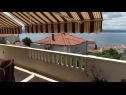 Appartements Mari - sea view apartments: A1(2) Borna, A2(4) Iva, A3(4) Silver, A4(4) Red Nemira - Riviera de Omis  - Appartement - A2(4) Iva: vue de la terrasse