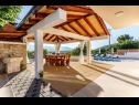 Maisons de vacances Jurica-with heated pool: H(8) Nova Sela - Riviera de Omis  - Croatie  - terrasse couverte (maison et environs)