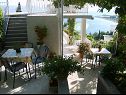 Appartements Ivan - with parking : A1(3), A2(2) bungalov, A3(2) Omis - Riviera de Omis  - terrasse commune (maison et environs)