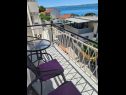 Appartements Aurel - sea view: A1(4+1) Omis - Riviera de Omis  - balcon