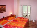 Appartements VP SA2(2), A3(3), A4(2+3), A5(3), A6(2+2) Stanici - Riviera de Omis  - Appartement - A5(3): chambre &agrave; coucher