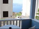 Appartements VP SA2(2), A3(3), A4(2+3), A5(3), A6(2+2) Stanici - Riviera de Omis  - Studio appartement - SA2(2): terrasse couverte