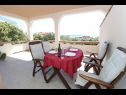 Appartements Mare-200 m from the beach A1(2+2), A2(4), A3(2) Mandre - Île de Pag  - Appartement - A1(2+2): terrasse