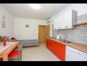 Appartements Neve - 50 m from beach: A4(5), A5(5), A3(2+1) Mandre - Île de Pag  - Appartement - A3(2+1): cuisine salle à manger