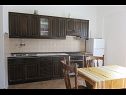 Appartements Marin - 100m from the beach with parking: A mali (2+2), A2(6), A1(6) Tkon - Île de Pasman  - Appartement - A mali (2+2): cuisine