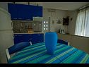 Appartements Daju - 3 colours: A1 plavi(2+2), A2 žuti(4+1), A3 narančasti(2) Zdrelac - Île de Pasman  - Appartement - A1 plavi(2+2): cuisine salle à manger