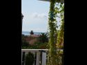 Appartements Dami - 100m from the sea A1 Sun(2+1), A2 Earth(2+1), A3 Sea(2+1), A4 Wind(2+1) Orebic - Péninsule de Peljesac  - Appartement - A3 Sea(2+1): vue de la terrasse