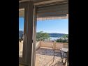 Maisons de vacances Pet - 20m from the sea: H(6) Barbat - Île de Rab  - Croatie  - H(6): vue de la terrasse